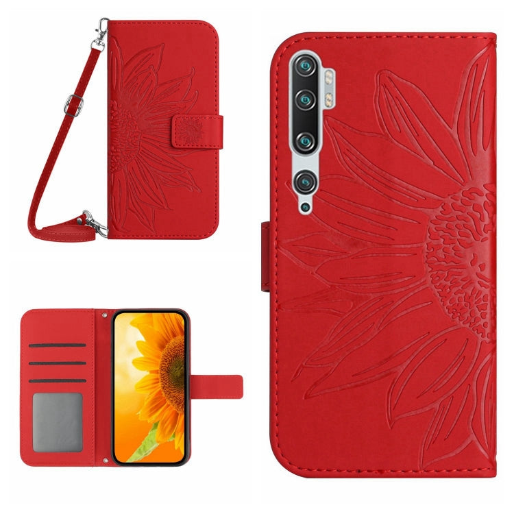 Skin Feel Sun Flower Pattern Flip Leather Phone Case with Lanyard, For Xiaomi Mi 11 Ultra, For Xiaomi Mi Note 10 / Note 10 Pro / CC9 Pro, For Xiaomi Redmi Mi Note 10 Lite, For Xiaomi Mi Mix 4
