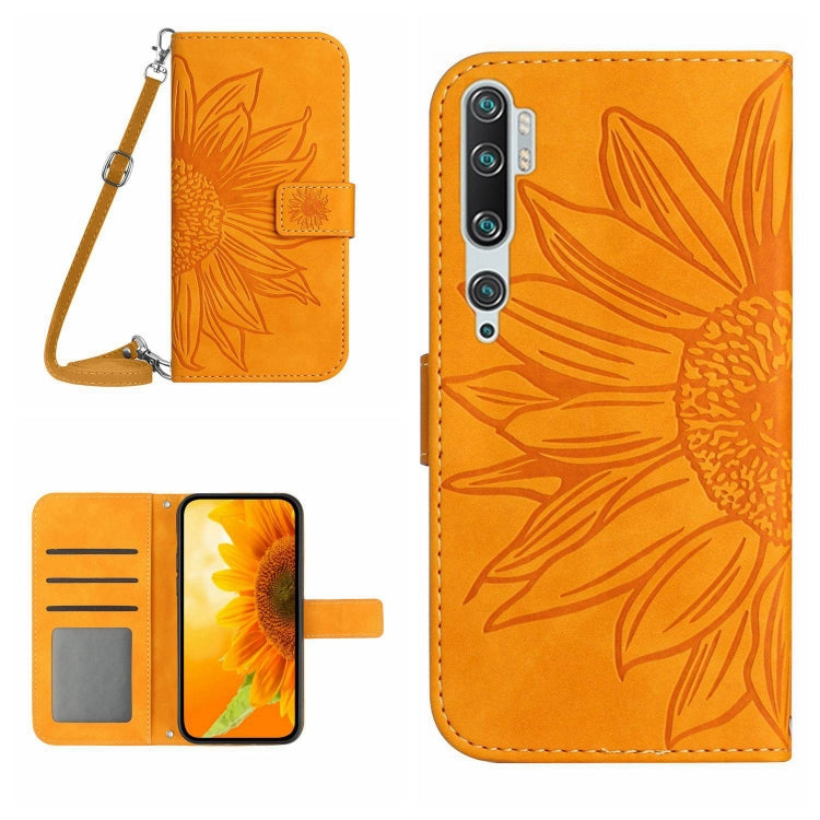 Skin Feel Sun Flower Pattern Flip Leather Phone Case with Lanyard, For Xiaomi Mi 11 Ultra, For Xiaomi Mi Note 10 / Note 10 Pro / CC9 Pro, For Xiaomi Redmi Mi Note 10 Lite, For Xiaomi Mi Mix 4