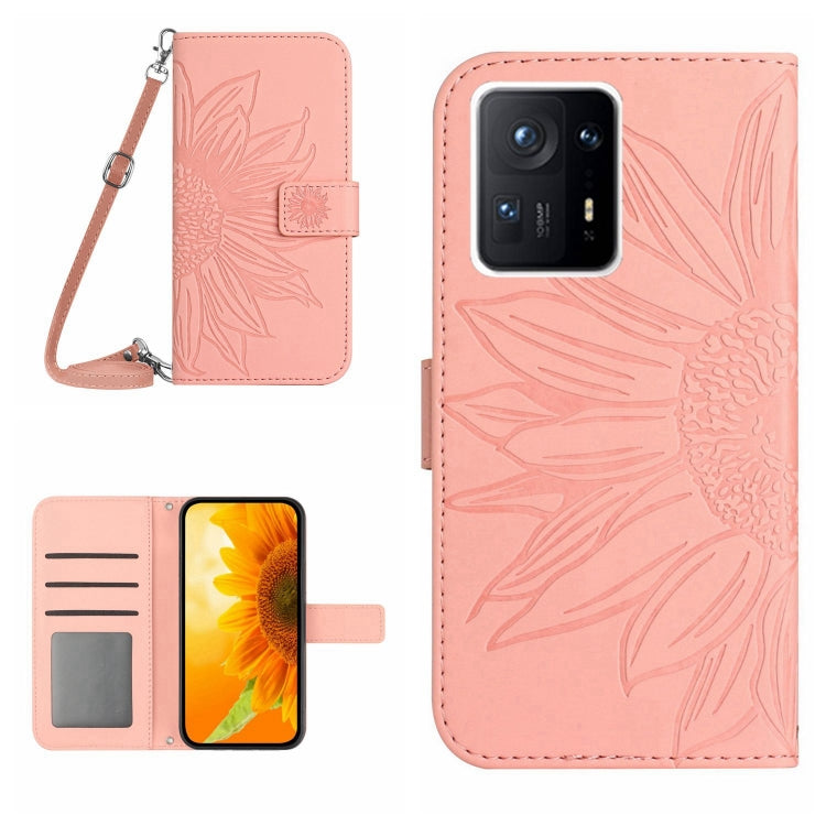 Skin Feel Sun Flower Pattern Flip Leather Phone Case with Lanyard, For Xiaomi Mi 11 Ultra, For Xiaomi Mi Note 10 / Note 10 Pro / CC9 Pro, For Xiaomi Redmi Mi Note 10 Lite, For Xiaomi Mi Mix 4