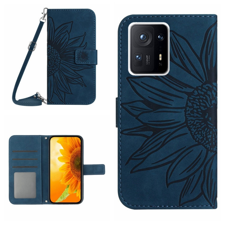 Skin Feel Sun Flower Pattern Flip Leather Phone Case with Lanyard, For Xiaomi Mi 11 Ultra, For Xiaomi Mi Note 10 / Note 10 Pro / CC9 Pro, For Xiaomi Redmi Mi Note 10 Lite, For Xiaomi Mi Mix 4