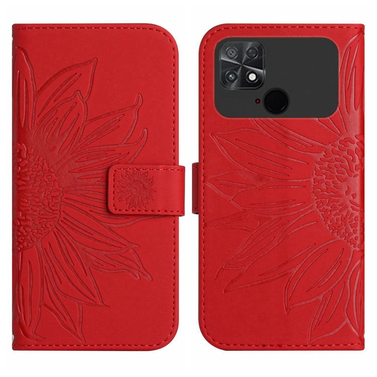 Skin Feel Sun Flower Pattern Flip Leather Phone Case with Lanyard, For Xiaomi Poco C40, For Xiaomi Poco F4 5G, For Xiaomi Poco F4 GT, For Xiaomi Poco M4 Pro 4G