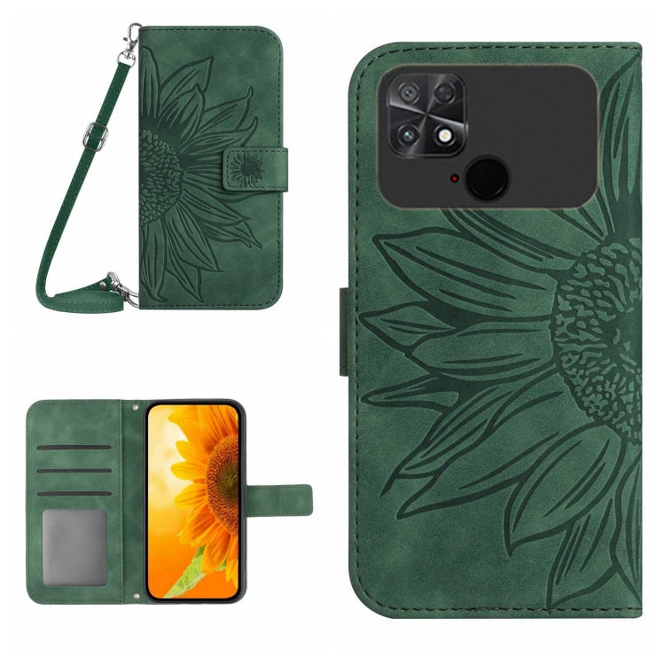 Skin Feel Sun Flower Pattern Flip Leather Phone Case with Lanyard, For Xiaomi Poco C40, For Xiaomi Poco F4 5G, For Xiaomi Poco F4 GT, For Xiaomi Poco M4 Pro 4G