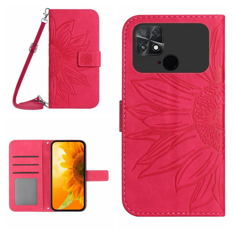Skin Feel Sun Flower Pattern Flip Leather Phone Case with Lanyard, For Xiaomi Poco C40, For Xiaomi Poco F4 5G, For Xiaomi Poco F4 GT, For Xiaomi Poco M4 Pro 4G
