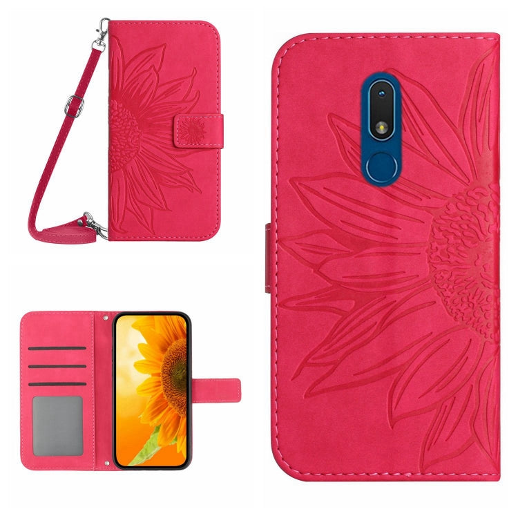 Skin Feel Sun Flower Pattern Flip Leather Phone Case with Lanyard, For Nokia C3, For Nokia C10 / C20, For Nokia C20 Plus, For Nokia C30