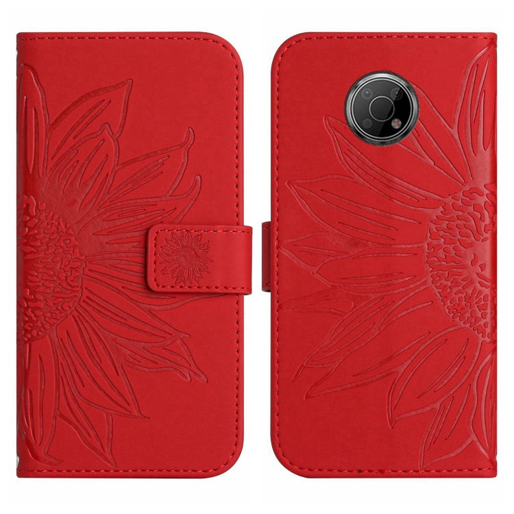Skin Feel Sun Flower Pattern Flip Leather Phone Case with Lanyard, For Nokia G50 5G, For Nokia G300, For Nokia X20, For Nokia X100