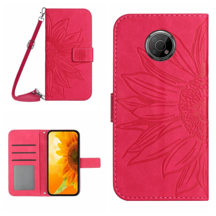 Skin Feel Sun Flower Pattern Flip Leather Phone Case with Lanyard, For Nokia G50 5G, For Nokia G300, For Nokia X20, For Nokia X100