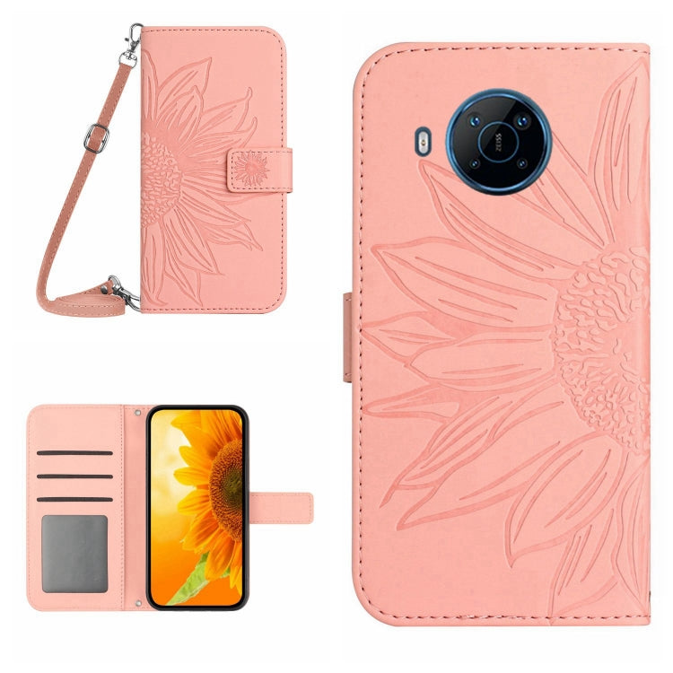 Skin Feel Sun Flower Pattern Flip Leather Phone Case with Lanyard, For Nokia G50 5G, For Nokia G300, For Nokia X20, For Nokia X100