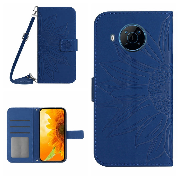 Skin Feel Sun Flower Pattern Flip Leather Phone Case with Lanyard, For Nokia G50 5G, For Nokia G300, For Nokia X20, For Nokia X100