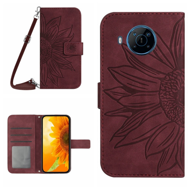 Skin Feel Sun Flower Pattern Flip Leather Phone Case with Lanyard, For Nokia G50 5G, For Nokia G300, For Nokia X20, For Nokia X100