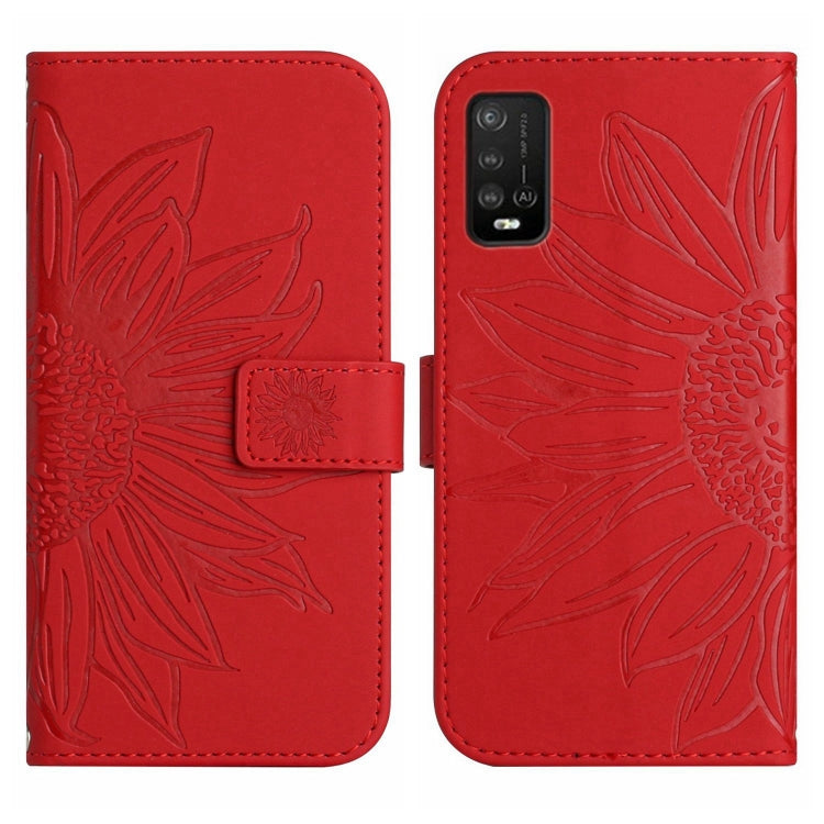 Skin Feel Sun Flower Pattern Flip Leather Phone Case with Lanyard, For Wiko Power U10 / U20, For Wiko Power U30, For Wiko T3, For Wiko T10