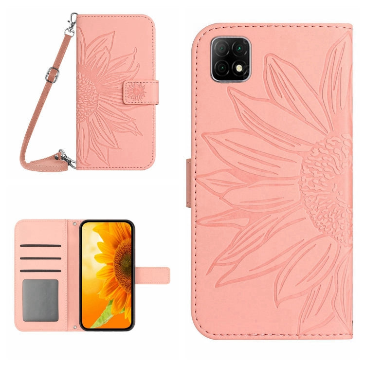 Skin Feel Sun Flower Pattern Flip Leather Phone Case with Lanyard, For Wiko Power U10 / U20, For Wiko Power U30, For Wiko T3, For Wiko T10