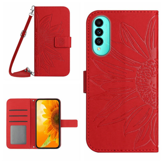 Skin Feel Sun Flower Pattern Flip Leather Phone Case with Lanyard, For Wiko T50, For Google Pixel 6, For Google Pixel 6 Pro, For Google Pixel 6A