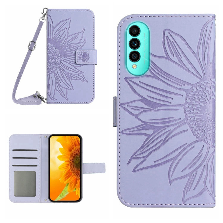 Skin Feel Sun Flower Pattern Flip Leather Phone Case with Lanyard, For Wiko T50, For Google Pixel 6, For Google Pixel 6 Pro, For Google Pixel 6A