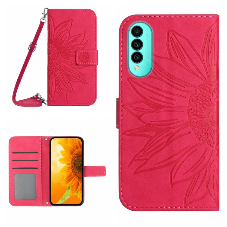 Skin Feel Sun Flower Pattern Flip Leather Phone Case with Lanyard, For Wiko T50, For Google Pixel 6, For Google Pixel 6 Pro, For Google Pixel 6A