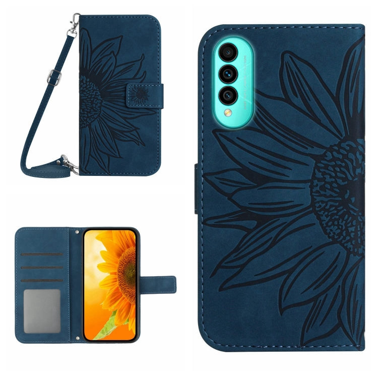 Skin Feel Sun Flower Pattern Flip Leather Phone Case with Lanyard, For Wiko T50, For Google Pixel 6, For Google Pixel 6 Pro, For Google Pixel 6A