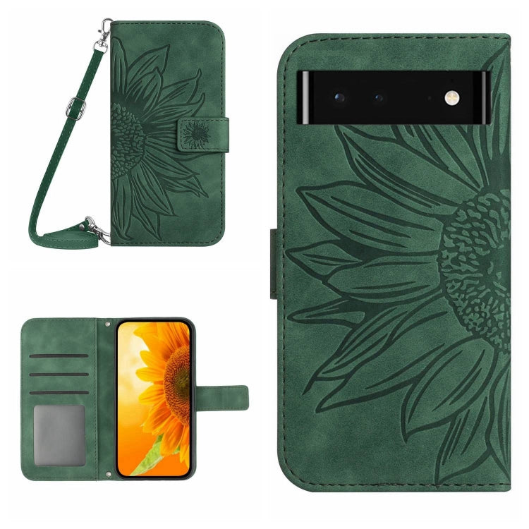 Skin Feel Sun Flower Pattern Flip Leather Phone Case with Lanyard, For Wiko T50, For Google Pixel 6, For Google Pixel 6 Pro, For Google Pixel 6A