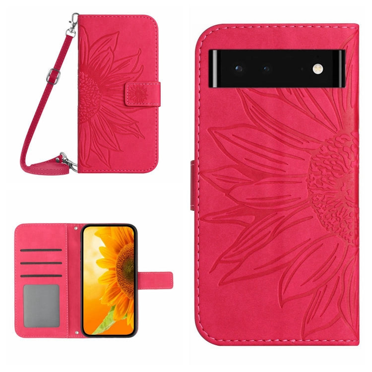 Skin Feel Sun Flower Pattern Flip Leather Phone Case with Lanyard, For Wiko T50, For Google Pixel 6, For Google Pixel 6 Pro, For Google Pixel 6A
