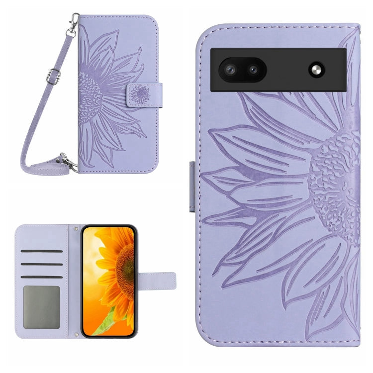 Skin Feel Sun Flower Pattern Flip Leather Phone Case with Lanyard, For Wiko T50, For Google Pixel 6, For Google Pixel 6 Pro, For Google Pixel 6A