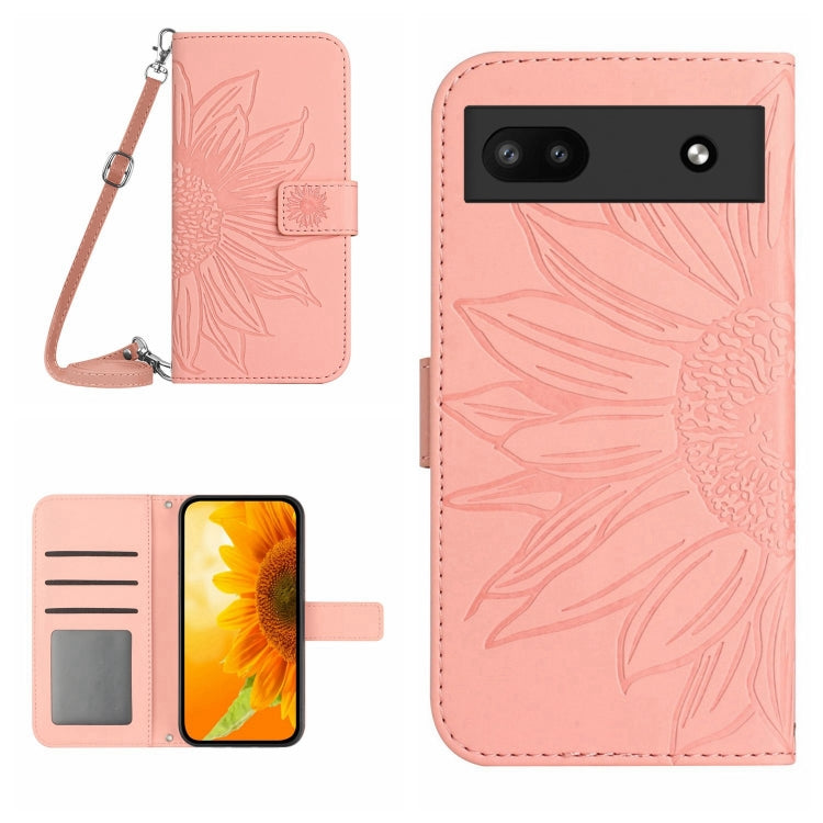 Skin Feel Sun Flower Pattern Flip Leather Phone Case with Lanyard, For Wiko T50, For Google Pixel 6, For Google Pixel 6 Pro, For Google Pixel 6A