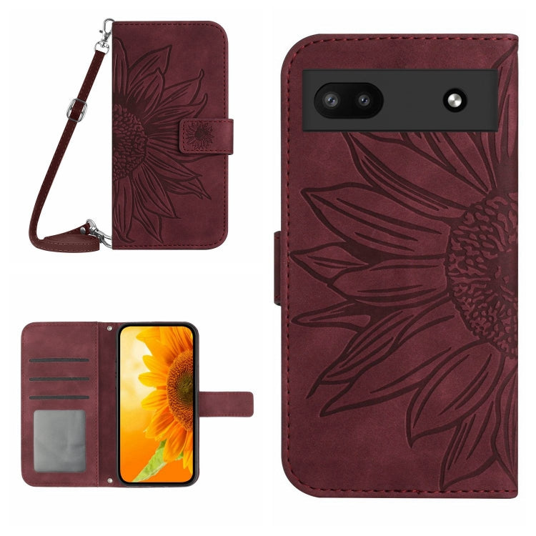 Skin Feel Sun Flower Pattern Flip Leather Phone Case with Lanyard, For Wiko T50, For Google Pixel 6, For Google Pixel 6 Pro, For Google Pixel 6A