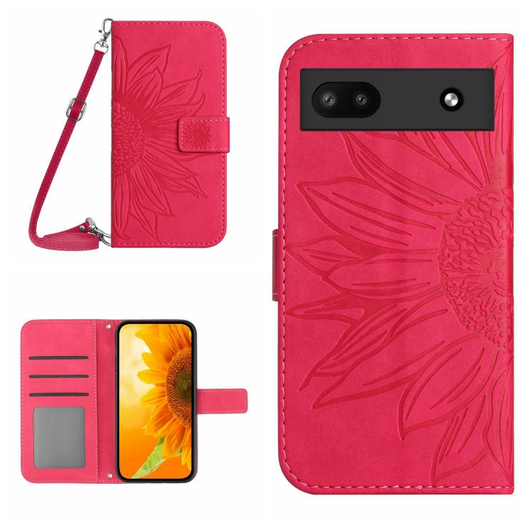 Skin Feel Sun Flower Pattern Flip Leather Phone Case with Lanyard, For Wiko T50, For Google Pixel 6, For Google Pixel 6 Pro, For Google Pixel 6A