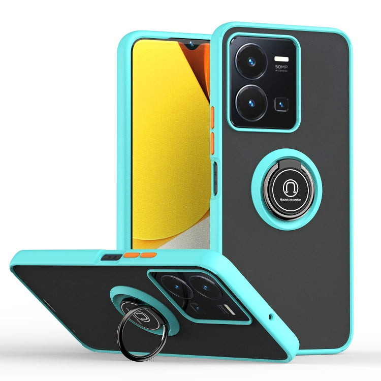Q Shadow 1 Series TPU + PC Phone Case with Ring, For Honor X8 5G, For vivo Y35