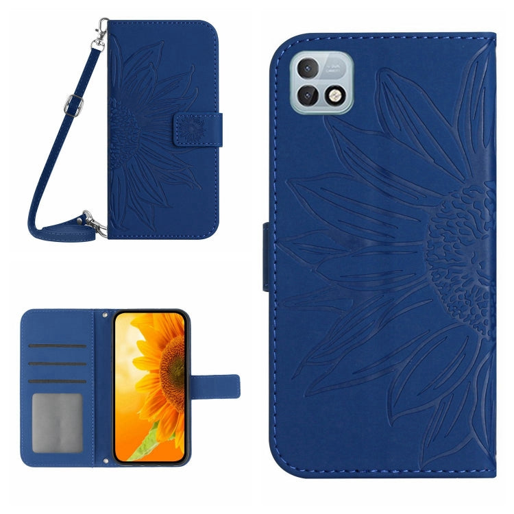 Skin Feel Sun Flower Pattern Flip Leather Phone Case with Lanyard, For Infinix Hot 10, For Infinix Hot 10i / Smart 5 Pro, For Infinix Hot 10S / 10S NFC, For Infinix Hot 11