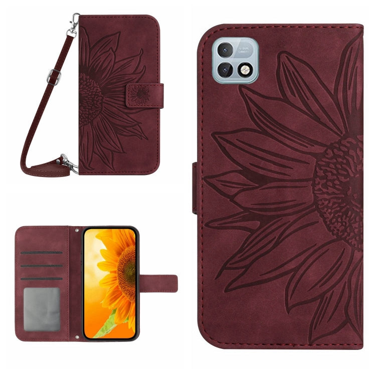 Skin Feel Sun Flower Pattern Flip Leather Phone Case with Lanyard, For Infinix Hot 10, For Infinix Hot 10i / Smart 5 Pro, For Infinix Hot 10S / 10S NFC, For Infinix Hot 11