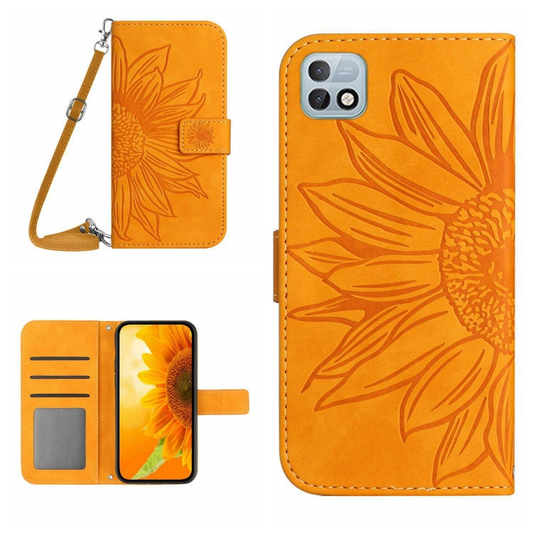 Skin Feel Sun Flower Pattern Flip Leather Phone Case with Lanyard, For Infinix Hot 10, For Infinix Hot 10i / Smart 5 Pro, For Infinix Hot 10S / 10S NFC, For Infinix Hot 11