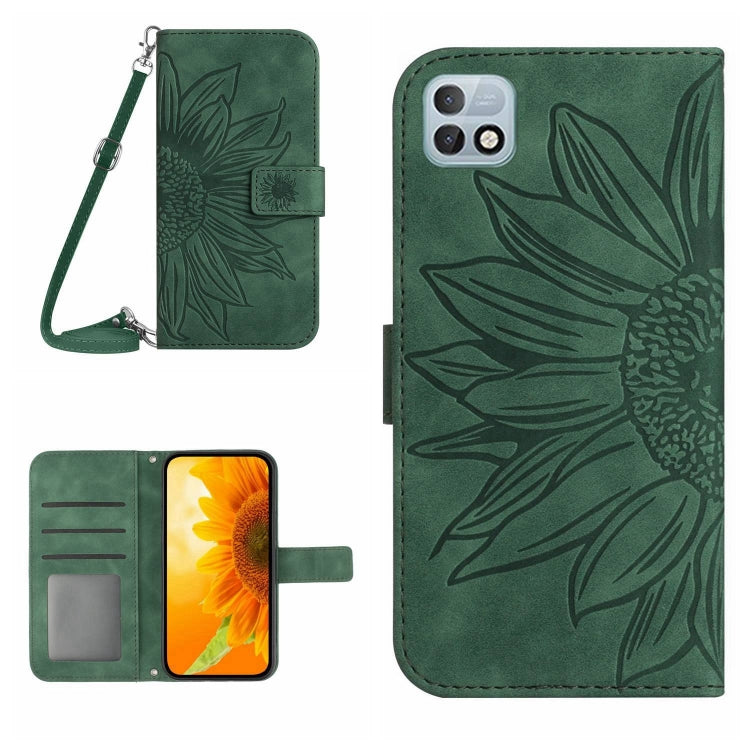 Skin Feel Sun Flower Pattern Flip Leather Phone Case with Lanyard, For Infinix Hot 10, For Infinix Hot 10i / Smart 5 Pro, For Infinix Hot 10S / 10S NFC, For Infinix Hot 11
