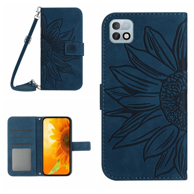Skin Feel Sun Flower Pattern Flip Leather Phone Case with Lanyard, For Infinix Hot 10, For Infinix Hot 10i / Smart 5 Pro, For Infinix Hot 10S / 10S NFC, For Infinix Hot 11