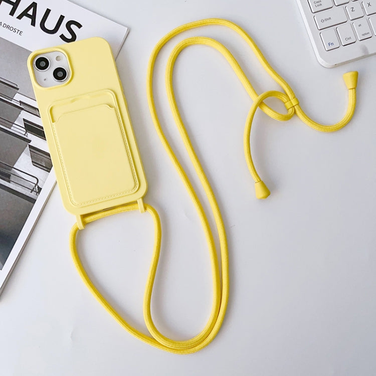 Crossbody Lanyard Elastic Silicone Card Holder Phone Case, For iPhone 14 Pro Max, For iPhone 13, For iPhone 13 Pro
