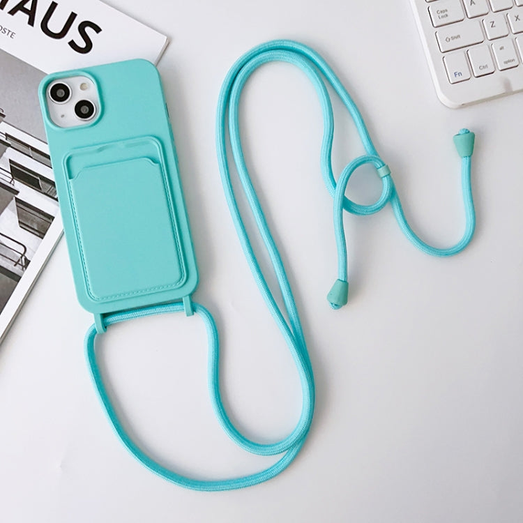 Crossbody Lanyard Elastic Silicone Card Holder Phone Case, For iPhone 14 Pro Max, For iPhone 13, For iPhone 13 Pro