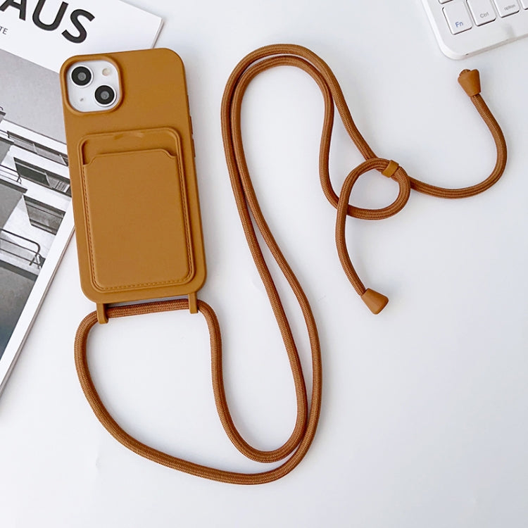 Crossbody Lanyard Elastic Silicone Card Holder Phone Case, For iPhone 14 Pro Max, For iPhone 13, For iPhone 13 Pro
