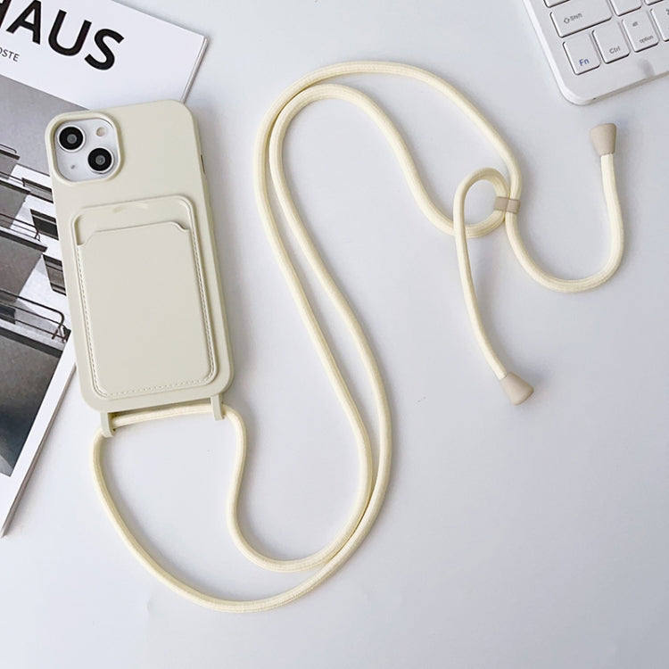 Crossbody Lanyard Elastic Silicone Card Holder Phone Case, For iPhone 14 Pro Max, For iPhone 13, For iPhone 13 Pro