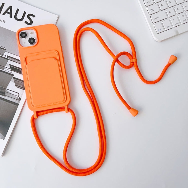 Crossbody Lanyard Elastic Silicone Card Holder Phone Case, For iPhone 14 Pro Max, For iPhone 13, For iPhone 13 Pro