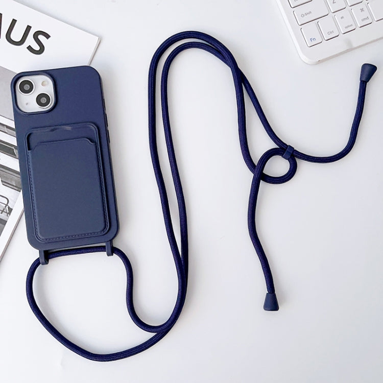 Crossbody Lanyard Elastic Silicone Card Holder Phone Case, For iPhone 13 Pro Max, For iPhone 12, For iPhone 12 Pro