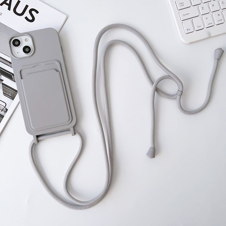 Crossbody Lanyard Elastic Silicone Card Holder Phone Case, For iPhone 13 Pro Max, For iPhone 12, For iPhone 12 Pro