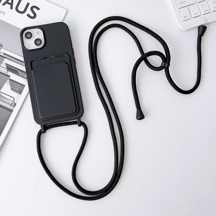 Crossbody Lanyard Elastic Silicone Card Holder Phone Case, For iPhone 12 Pro Max, For iPhone 11, For iPhone 11 Pro