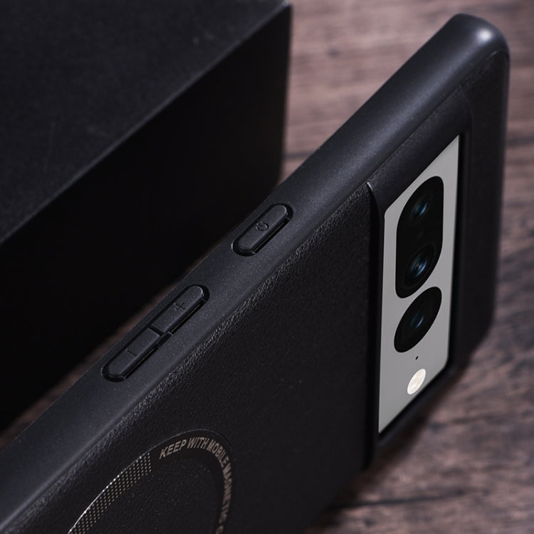 Magsafe Magnetic Ring Leather Texture Phone Case, For Google Pixel 6, For Google Pixel 6 Pro, For Google Pixel 7, For Google Pixel 7 Pro
