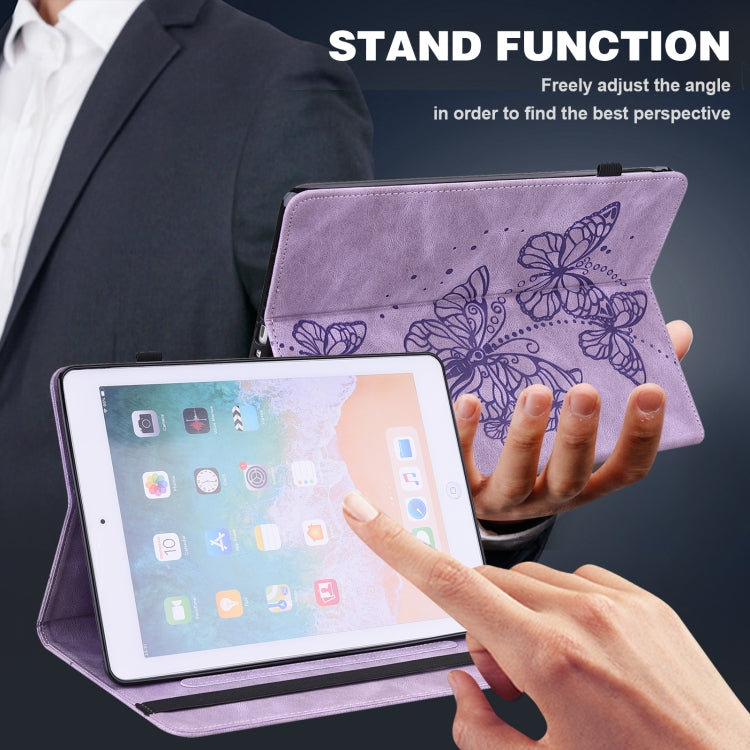 Embossed Butterfly Pattern Leather Tablet Case, For OPPO Pad Air 2022, For Realme Pad X, For Xiaomi Redmi Pad 10.61, For Nokia T20 10.4 2021, For Lenovo Tab M10 3rd Gen