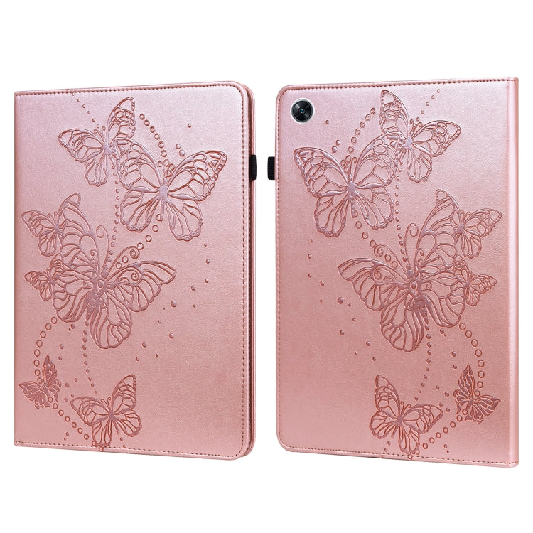 Embossed Butterfly Pattern Leather Tablet Case, For OPPO Pad Air 2022, For Realme Pad X, For Xiaomi Redmi Pad 10.61, For Nokia T20 10.4 2021, For Lenovo Tab M10 3rd Gen