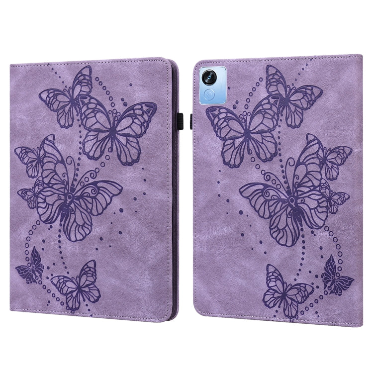 Embossed Butterfly Pattern Leather Tablet Case, For OPPO Pad Air 2022, For Realme Pad X, For Xiaomi Redmi Pad 10.61, For Nokia T20 10.4 2021, For Lenovo Tab M10 3rd Gen