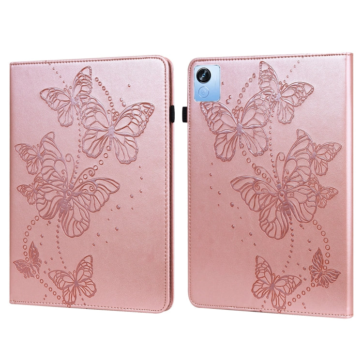 Embossed Butterfly Pattern Leather Tablet Case, For OPPO Pad Air 2022, For Realme Pad X, For Xiaomi Redmi Pad 10.61, For Nokia T20 10.4 2021, For Lenovo Tab M10 3rd Gen