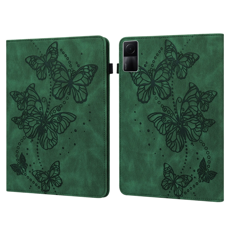 Embossed Butterfly Pattern Leather Tablet Case, For OPPO Pad Air 2022, For Realme Pad X, For Xiaomi Redmi Pad 10.61, For Nokia T20 10.4 2021, For Lenovo Tab M10 3rd Gen