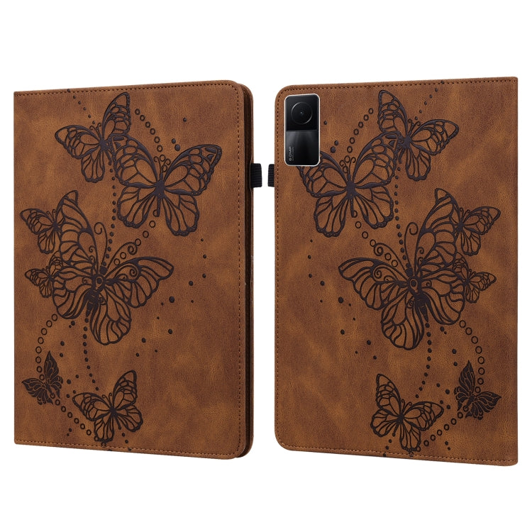 Embossed Butterfly Pattern Leather Tablet Case, For OPPO Pad Air 2022, For Realme Pad X, For Xiaomi Redmi Pad 10.61, For Nokia T20 10.4 2021, For Lenovo Tab M10 3rd Gen