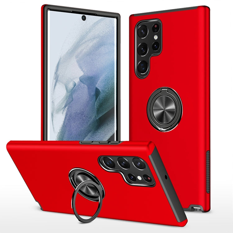 PC + TPU Magnetic Phone Case with Invisible Ring Holder, For Samsung Galaxy S22 5G, For Samsung Galaxy S22+ 5G, For Samsung Galaxy S22 Ultra 5G, For Samsung Galaxy S23 5G, For Samsung Galaxy S23+ 5G, For Samsung Galaxy S23 Ultra 5G