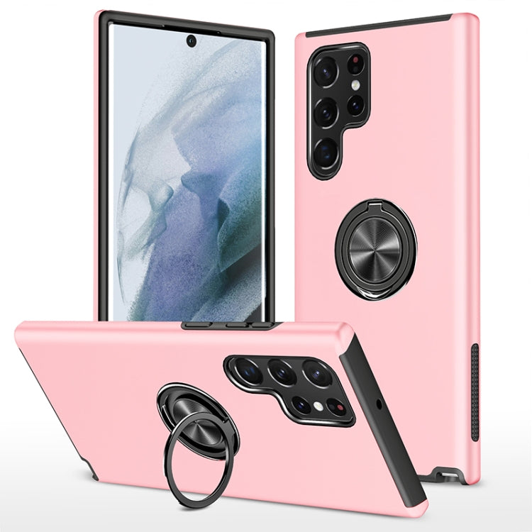 PC + TPU Magnetic Phone Case with Invisible Ring Holder, For Samsung Galaxy S22 5G, For Samsung Galaxy S22+ 5G, For Samsung Galaxy S22 Ultra 5G, For Samsung Galaxy S23 5G, For Samsung Galaxy S23+ 5G, For Samsung Galaxy S23 Ultra 5G