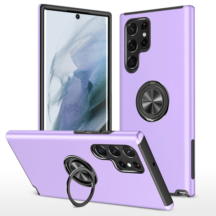 PC + TPU Magnetic Phone Case with Invisible Ring Holder, For Samsung Galaxy S22 5G, For Samsung Galaxy S22+ 5G, For Samsung Galaxy S22 Ultra 5G, For Samsung Galaxy S23 5G, For Samsung Galaxy S23+ 5G, For Samsung Galaxy S23 Ultra 5G