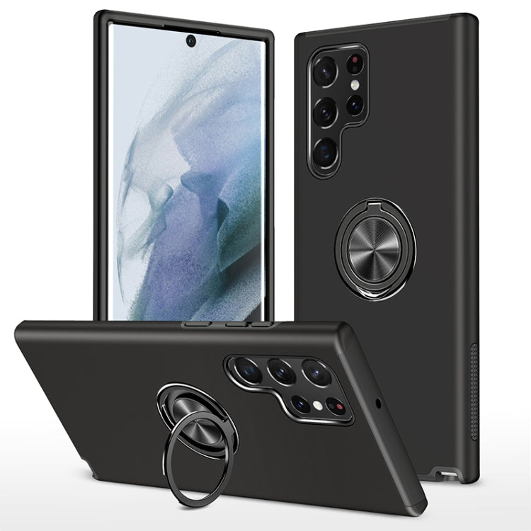 PC + TPU Magnetic Phone Case with Invisible Ring Holder, For Samsung Galaxy S22 5G, For Samsung Galaxy S22+ 5G, For Samsung Galaxy S22 Ultra 5G, For Samsung Galaxy S23 5G, For Samsung Galaxy S23+ 5G, For Samsung Galaxy S23 Ultra 5G